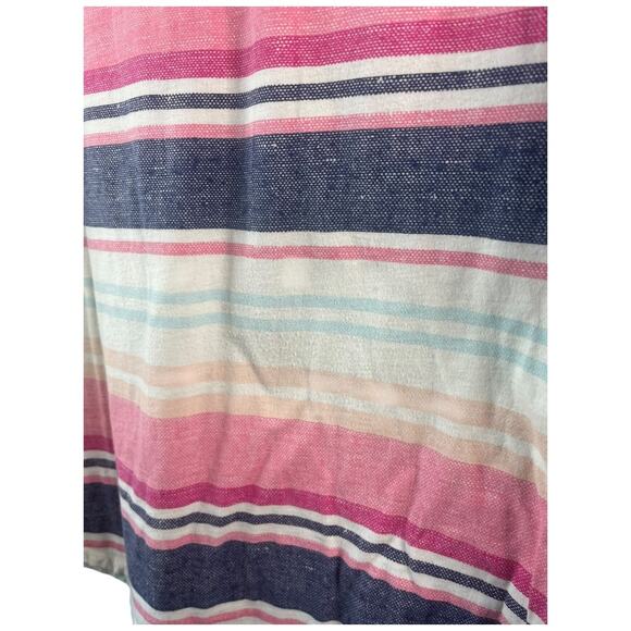 Vans colorful stripe mini shirt dress short sleeve medium - Picture 4 of 4